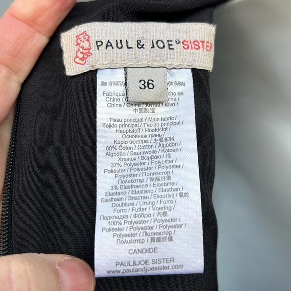 Paul & Joe Sister Candide Black Brocade Glitter Dress, size 36 (approx 6) - Picture 10 of 13